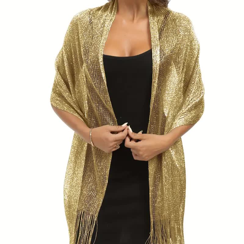 Glanz & Glamour Schal mit Schnalle