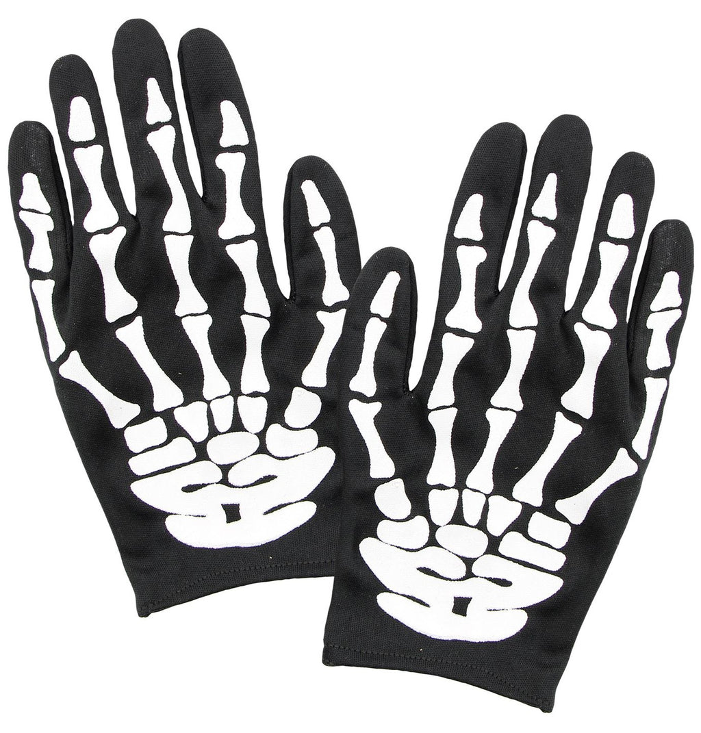 Skelett-Handschuhe für Kinder mit Knochenmuster