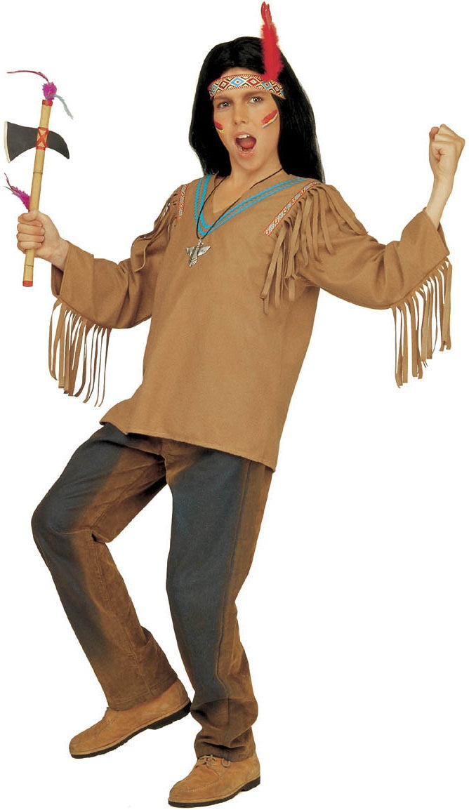 Indianer Oberteil mit Stirnband für Kinder
