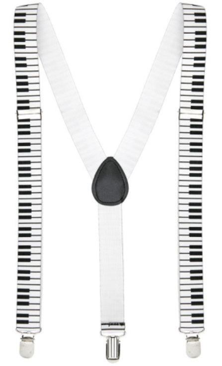 Klavier Hosenträger – Piano Motiv