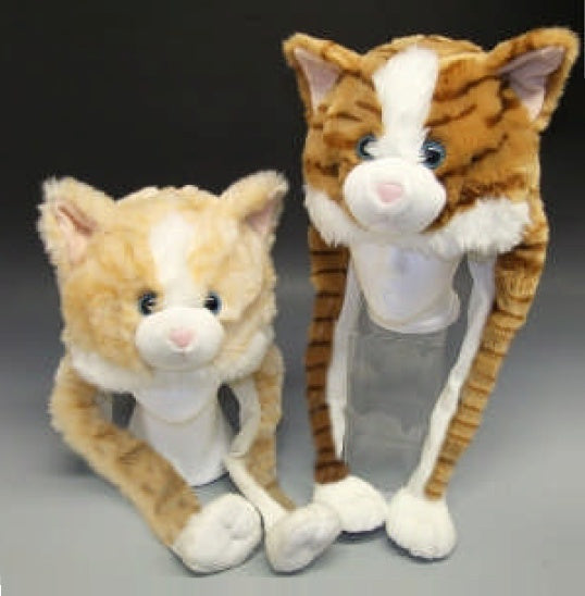 Katzen Mütze – Plüsch Tiermütze