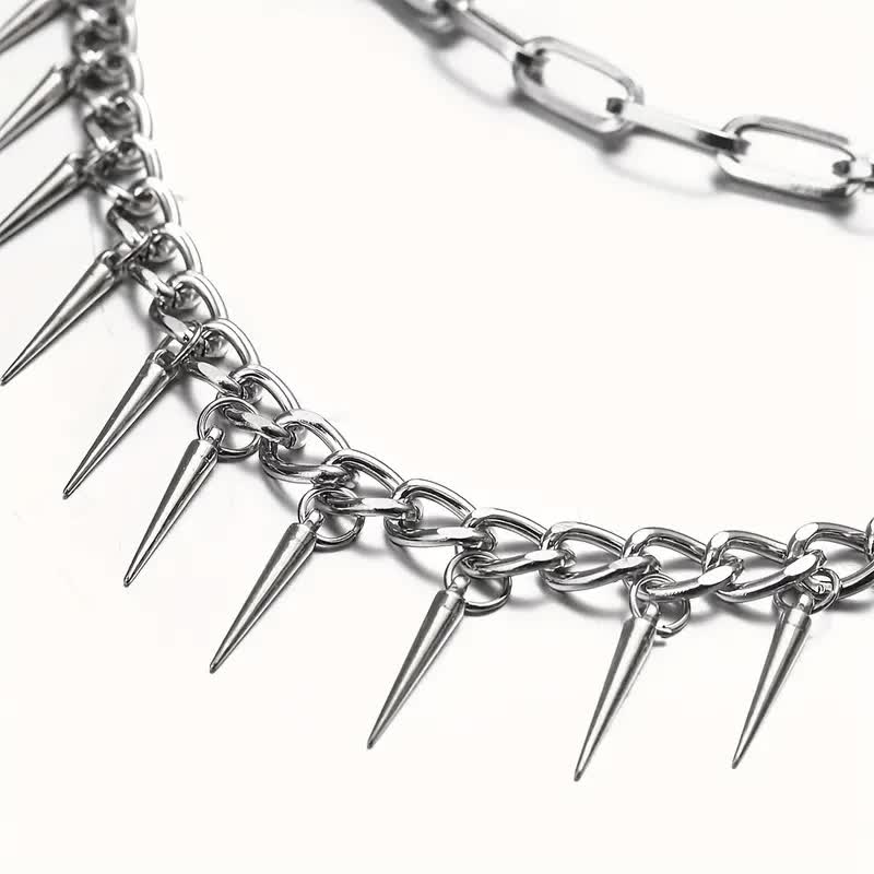 Hosenkette mit Spikes – Punk Rocker Kette