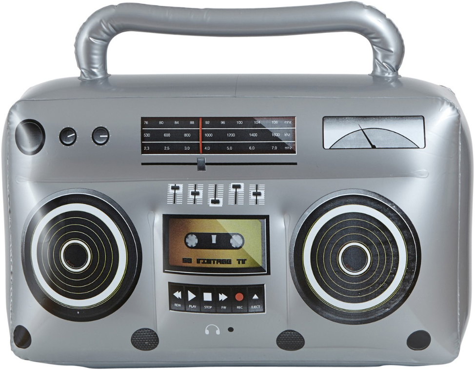 Ghettoblaster aufblasbar – 80er Jahre Radio
