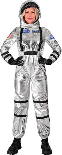 Metallischer Space Astronaut - Damenkostüm