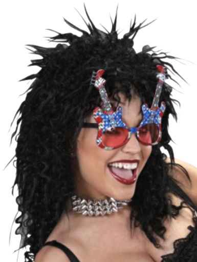 80er Rocker Perücke – Slash & Kiss Band