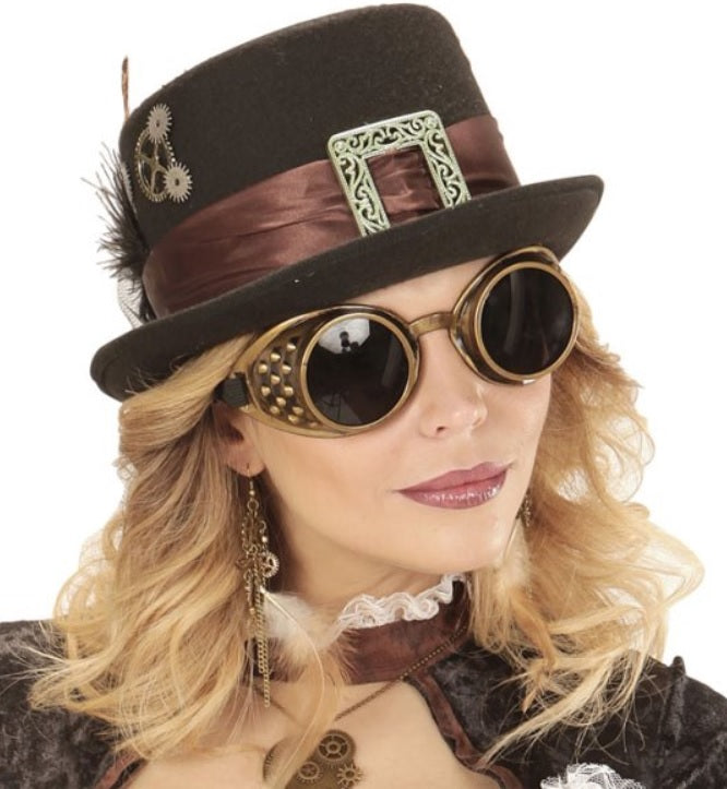 Steampunk Brille – Abenteurer Pilotenbrille