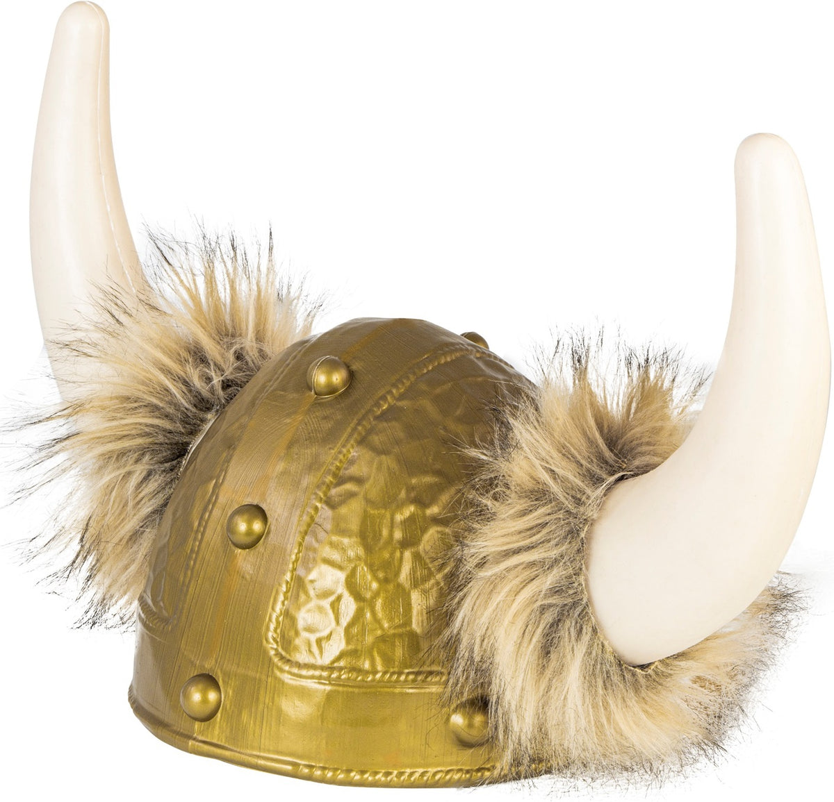 Wikingerhelm mit Fell Deluxe – Erwachsene