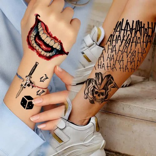 Joker & Harley Quinn Tattoo Set