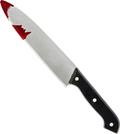 Küchenmesser mit Blut – Halloween Messer