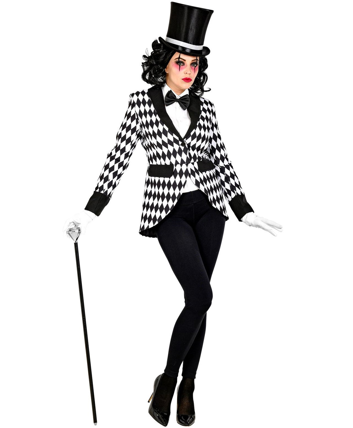 Pantomime Frack für Damen – Pierrot Harlekin