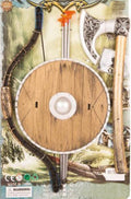 Wikinger Set für Kinder mit Pfeilbogen, Axt und Schild