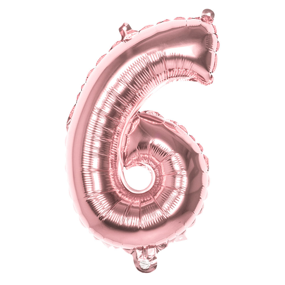 Folienballon Zahl 6 – Geburtstag Deko