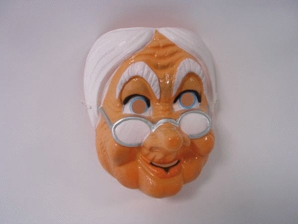 Grossmutter Maske «Ömi Vera» aus Plastik