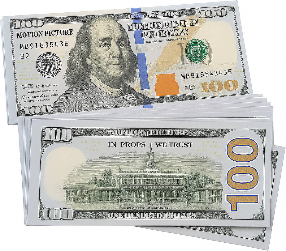 Spielgeld Scheine – 100 Dollar Noten