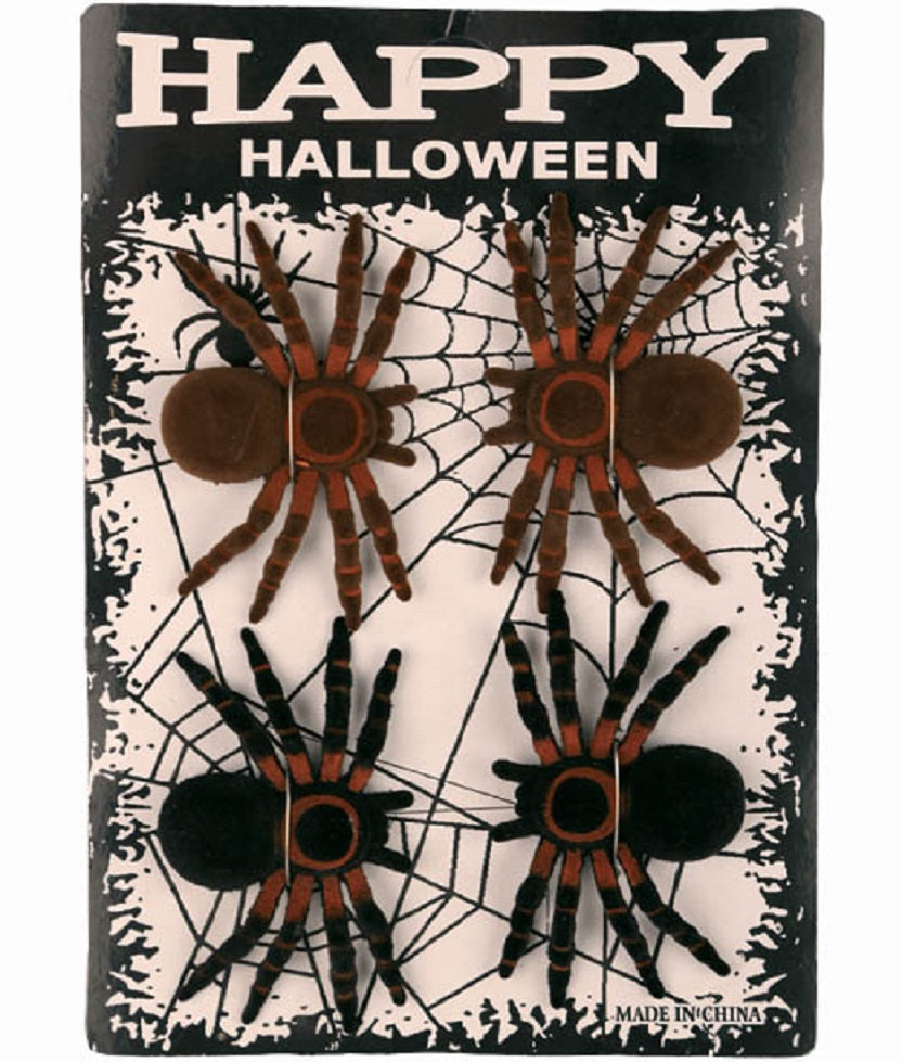 Spinnen Halloween Deko, 4 Stück