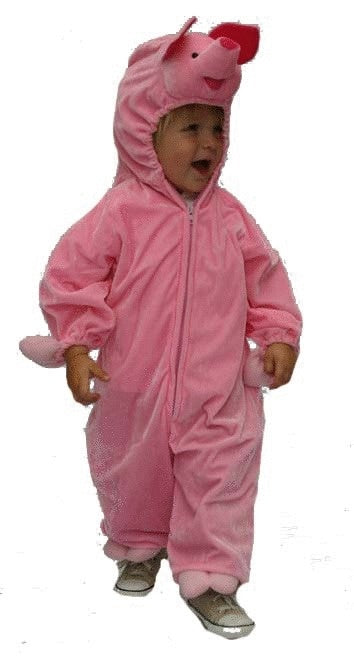 Schweinchen Kostüm für Kinder – Onesie Tierkostüm