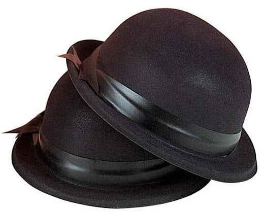 Melone beflockt – Bowler Hut aus Plastik