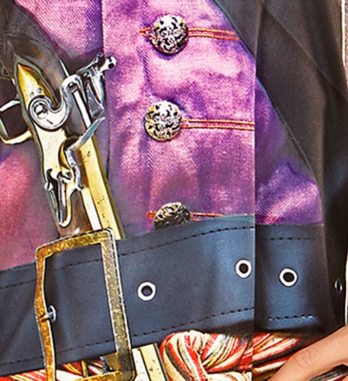 Pirat Shirt – Kostüm Oberteil mit Print