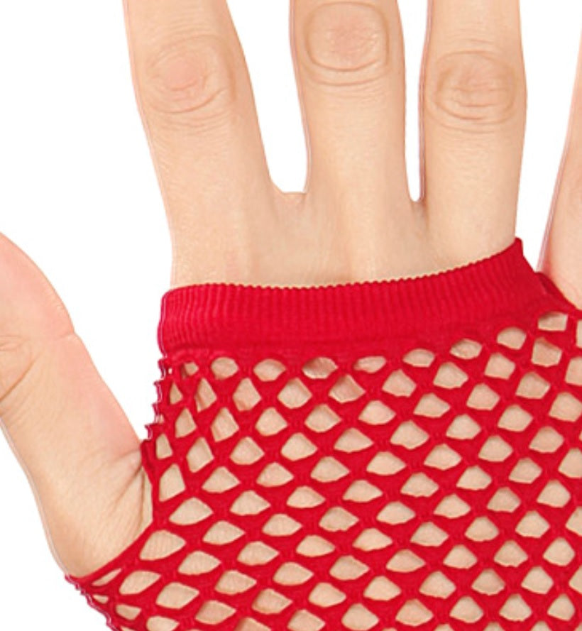 Netzhandschuhe fingerlos – Punk & Party