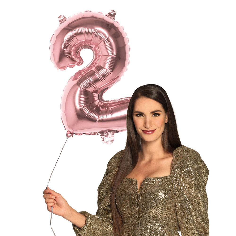 Folienballon Zahl 2 – Geburtstag Deko