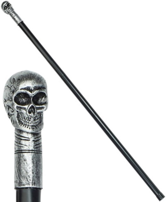 Gothic Spazierstock Vampir mit Totenkopf