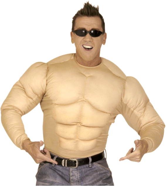 Superheld Muskelshirt für Erwachsene