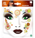 Steampunk Zahnrad Sticker mit Steinchen