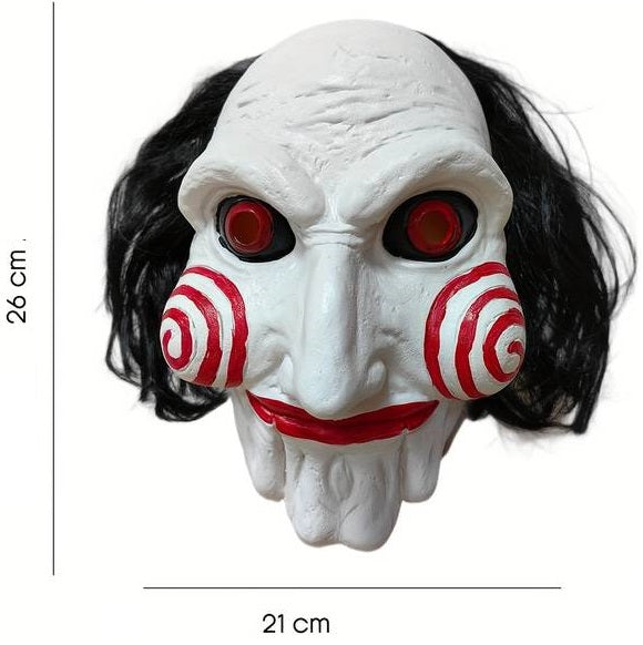 Saw Maske aus Latex – Jigsaw Halloween