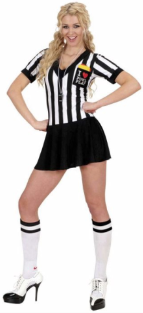 Schiedsrichterin Kostüm Fussball für Damen