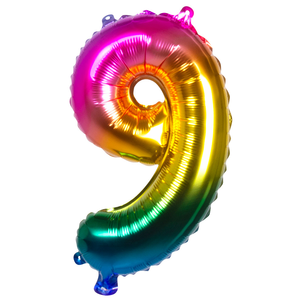 Folienballon Zahl 9 – Geburtstag Deko