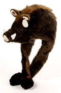 Wildschwein Mütze – Plüsch Tiermütze