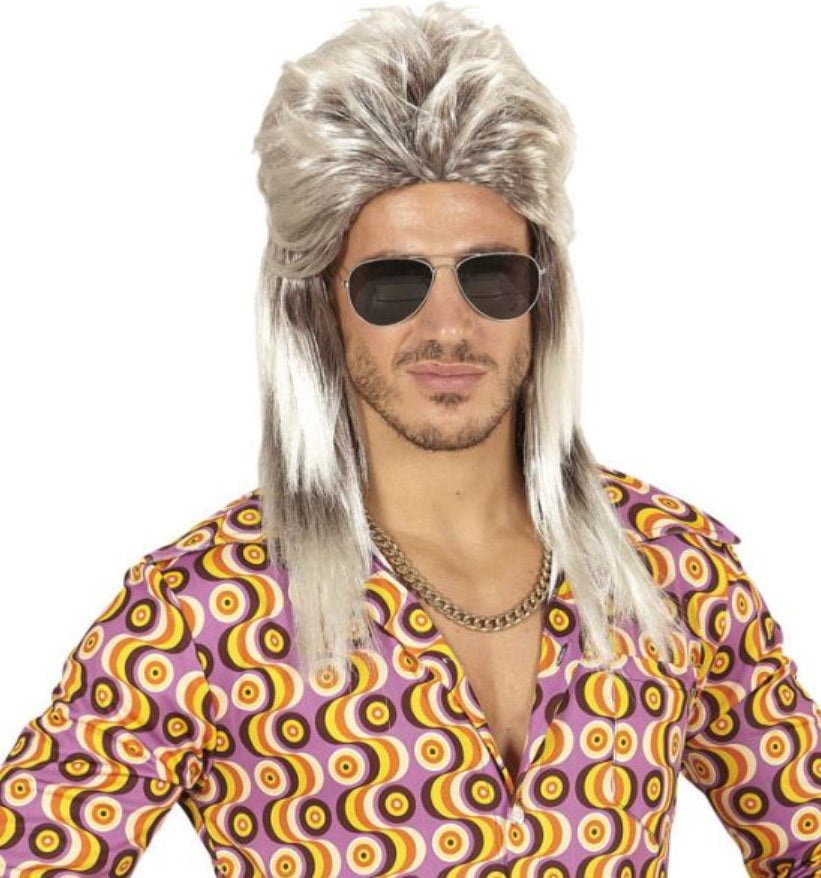 Vokuhila Perücke – 80er Herrenperücke