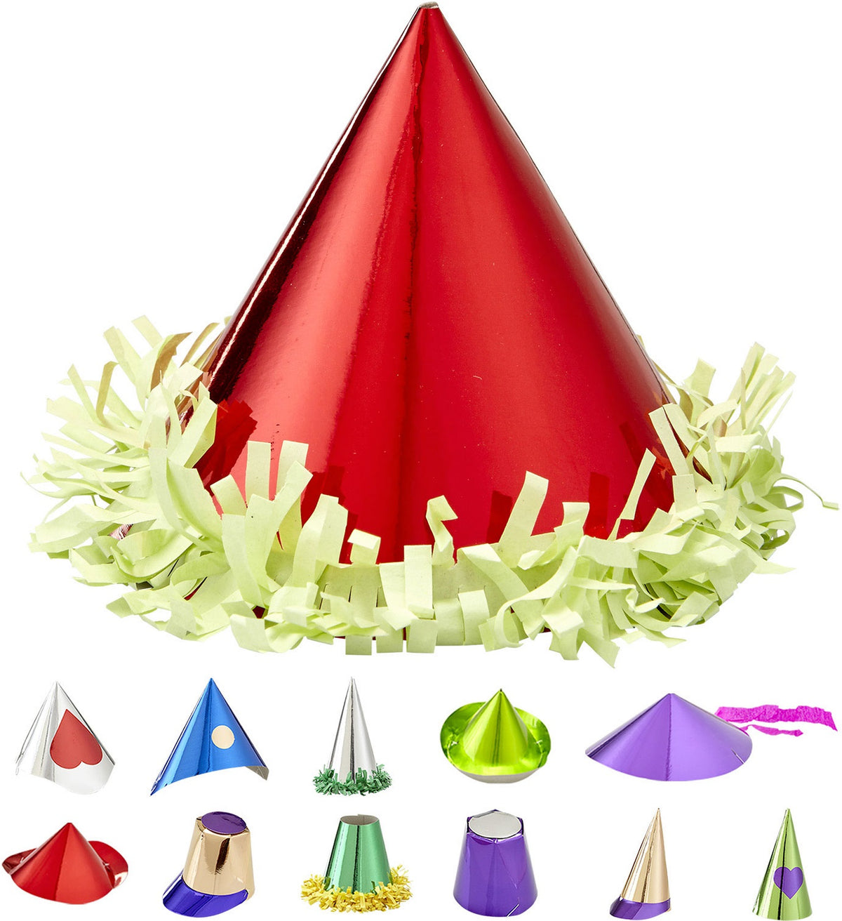 Partyhüte – 72 Stück Dekorationshüte