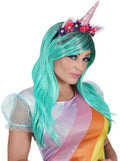 Einhorn Perücke mit Haarreif – Unicorn Set
