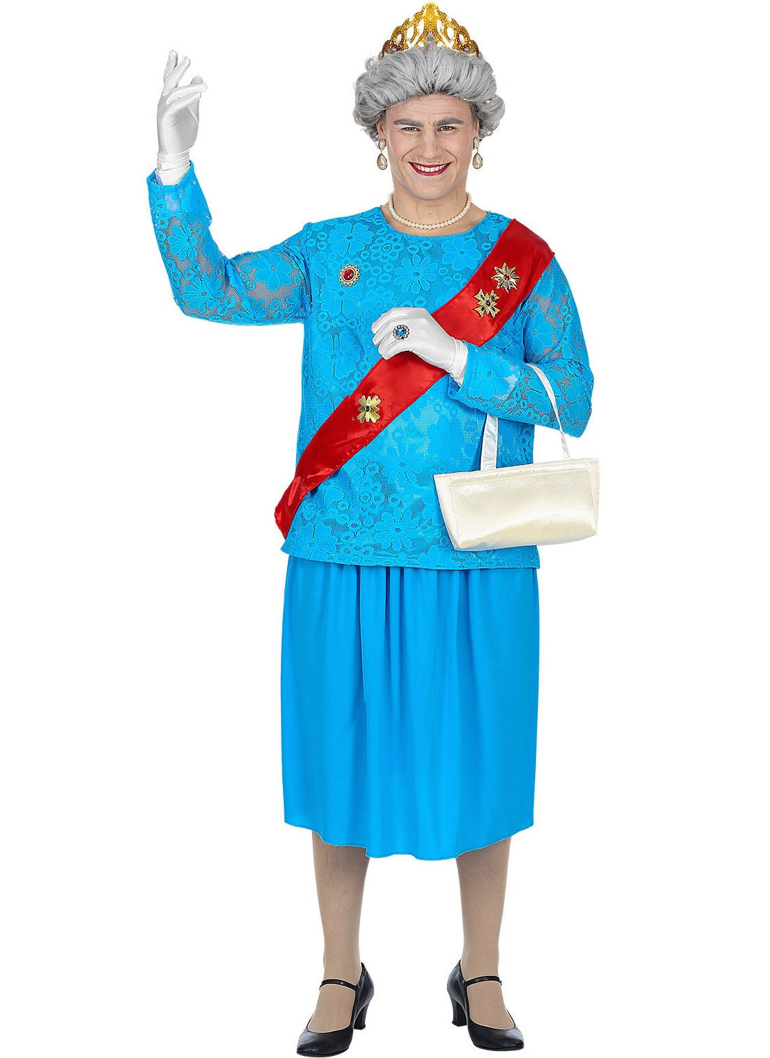 Queen Elisabeth Kostüm für Herren – lustig