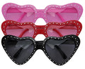 Herzbrille mit Steinchen – Partybrille