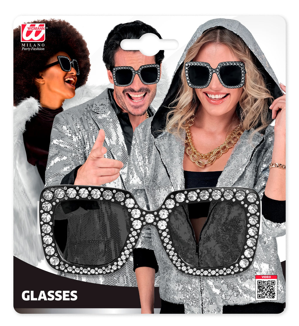 Strass Brille – Glamour Partybrille