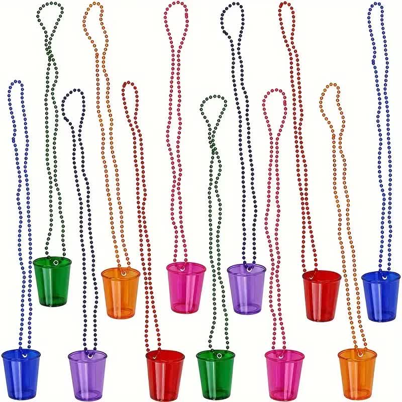 Shotglas mit Kette – Party Halskette