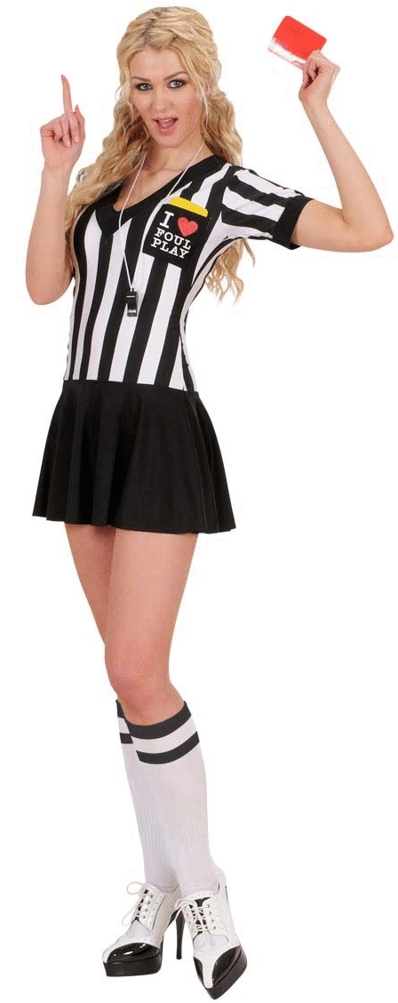 Schiedsrichterin Kostüm Fussball für Damen