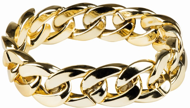 Goldiges Armband aus Plastik
