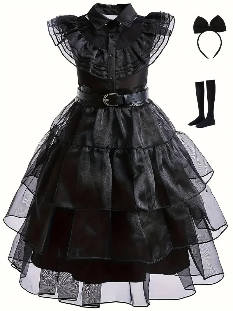 Wednesday Kostüm – Addams Family Ballkleid