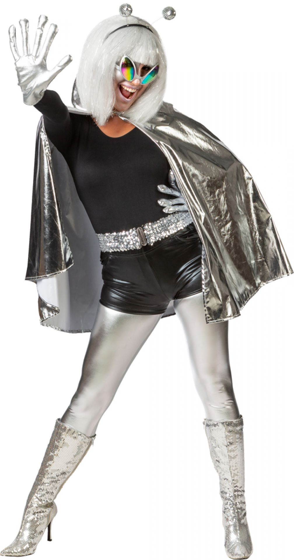 Space Cape mit Kragen – Alien Umhang