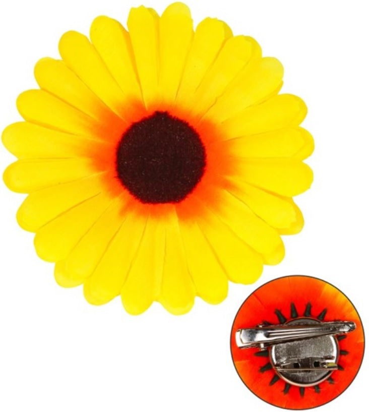 Sonnenblume Haarclip – Hippie Haarschmuck