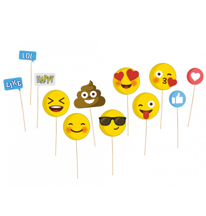 Emoji Fotobox Set – Smiley Photobooth