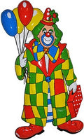 Clown Fensterdeko für Fasnacht