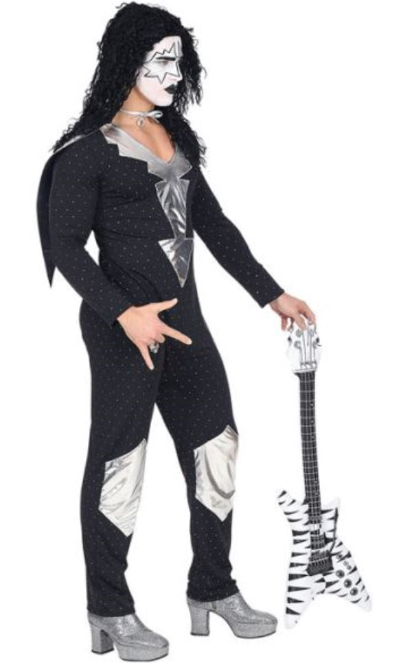 Kiss Kostüm Rockstar für Herren
